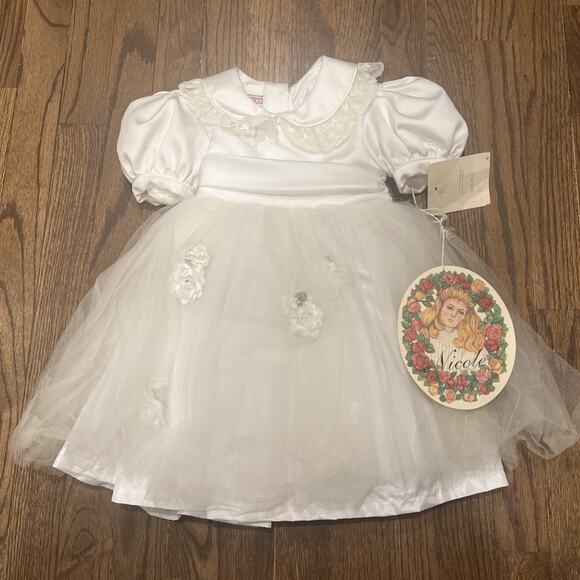 Nicole By Doris’s Intl 2T Toddler Dress Flower Girl, Easter, Communion - Picture 1 of 14